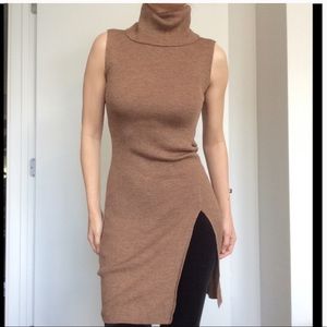 BCBG Turtleneck Wool tunic sweater